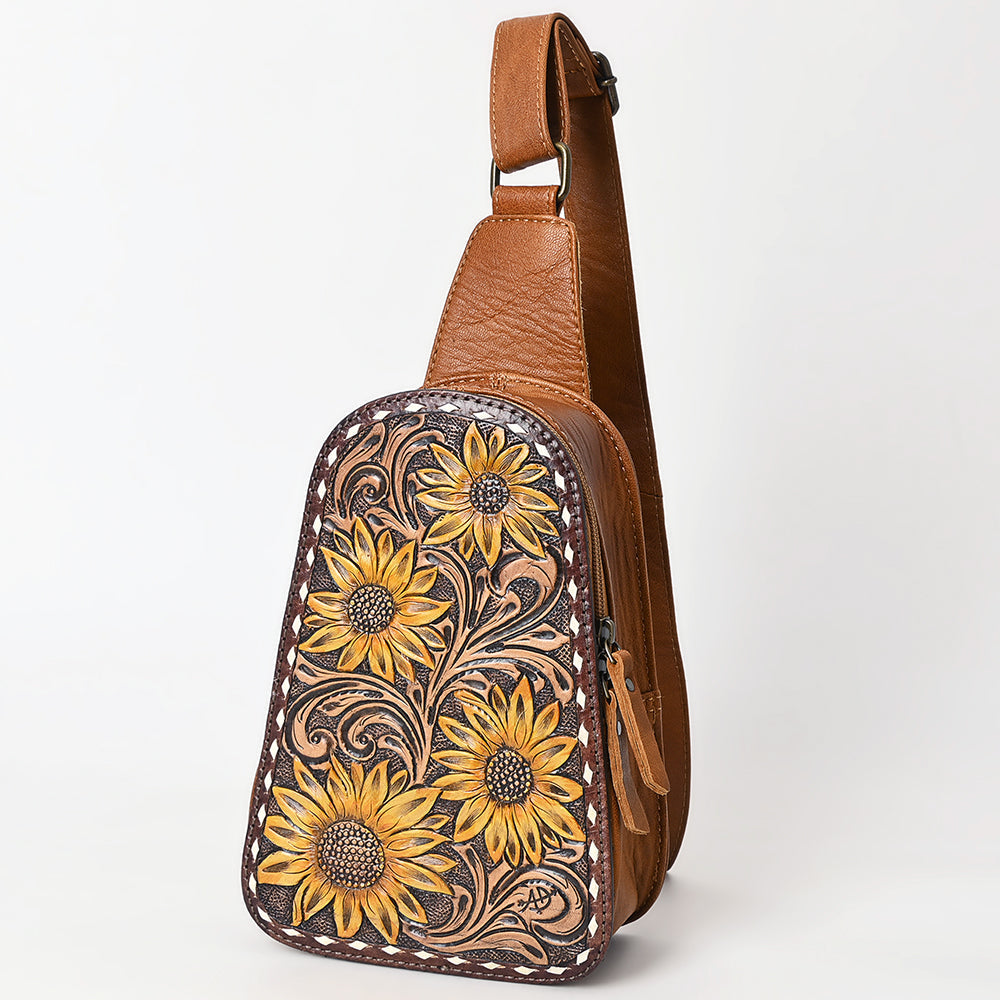American Darling Sling Hand Tooled Genuine Leather
