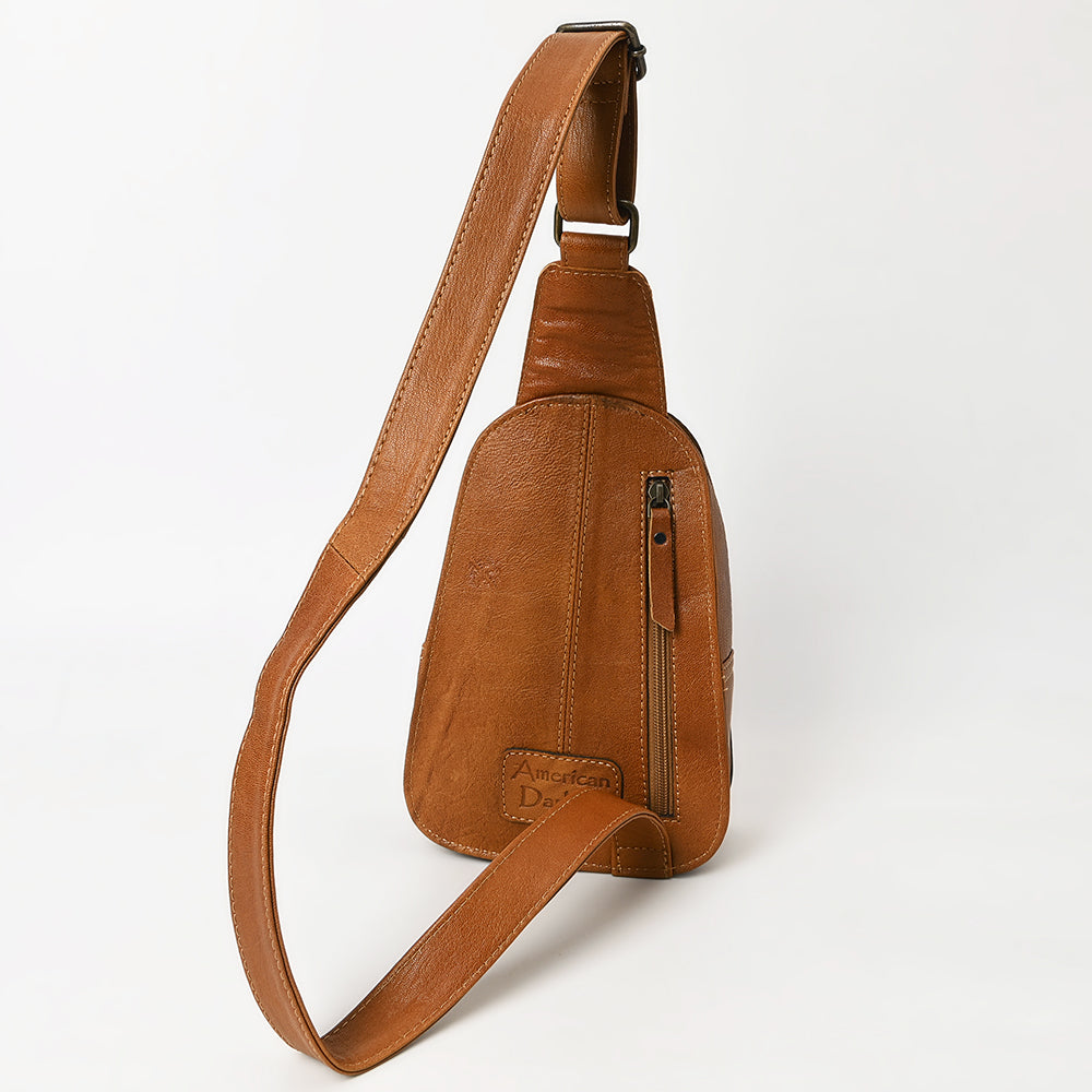 American Darling Sling Hand Tooled Genuine Leather
