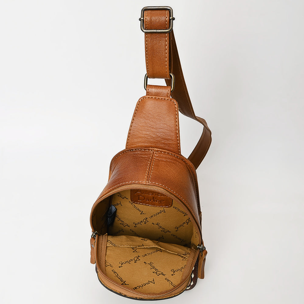 American Darling Sling Hand Tooled Genuine Leather