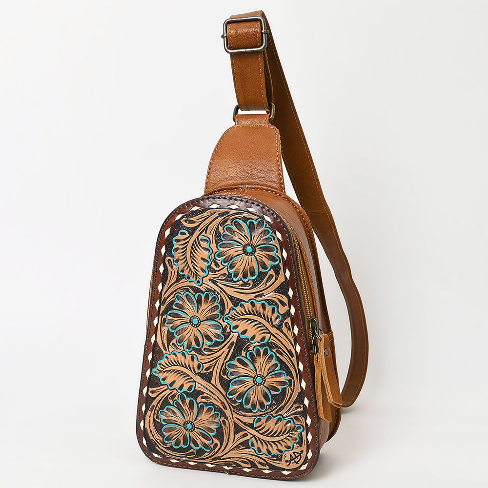 American Darling Sling Hand Tooled Genuine Leather