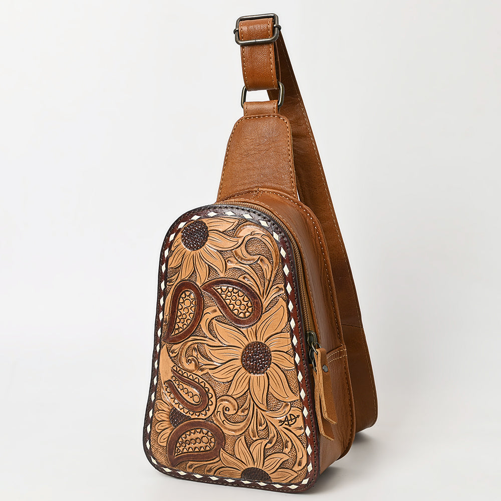 American Darling Sling Hand Tooled Genuine Leather