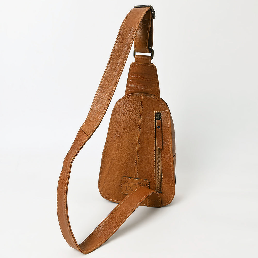 American Darling Sling Hand Tooled Genuine Leather