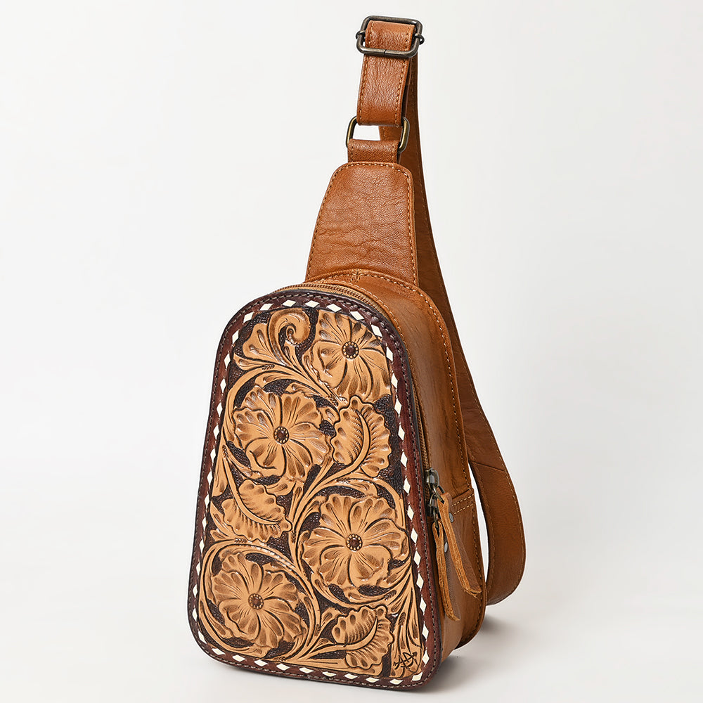 American Darling Sling Hand Tooled Genuine Leather
