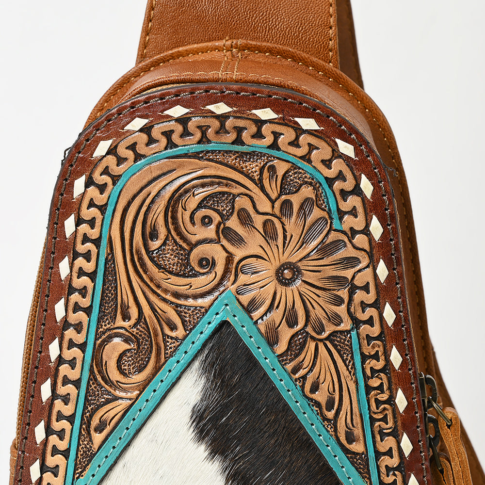 American Darling Sling Hand Tooled Genuine Leather
