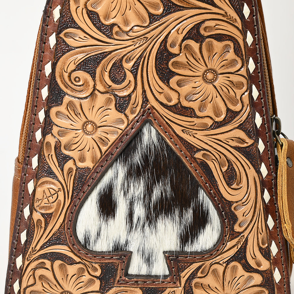 American Darling Sling Hand Tooled Genuine Leather