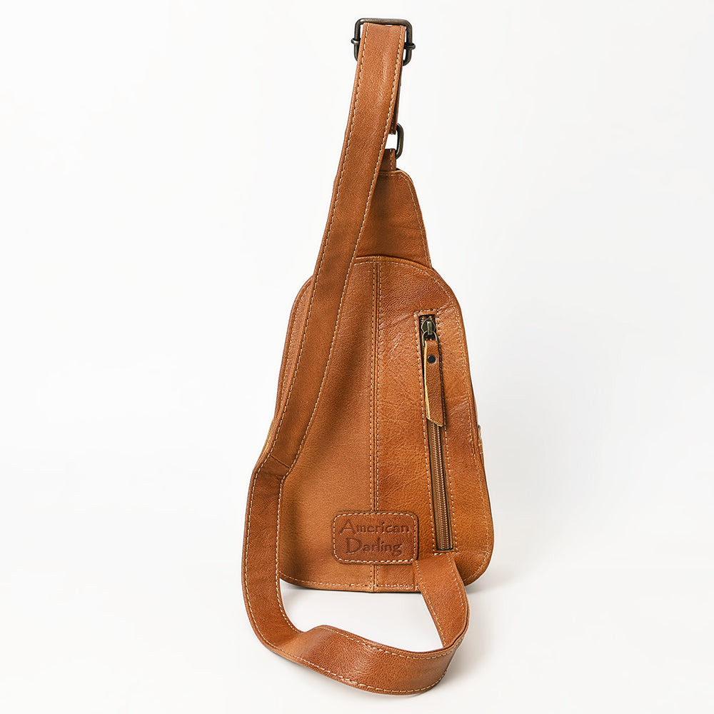 American Darling Sling Hand Tooled Genuine Leather