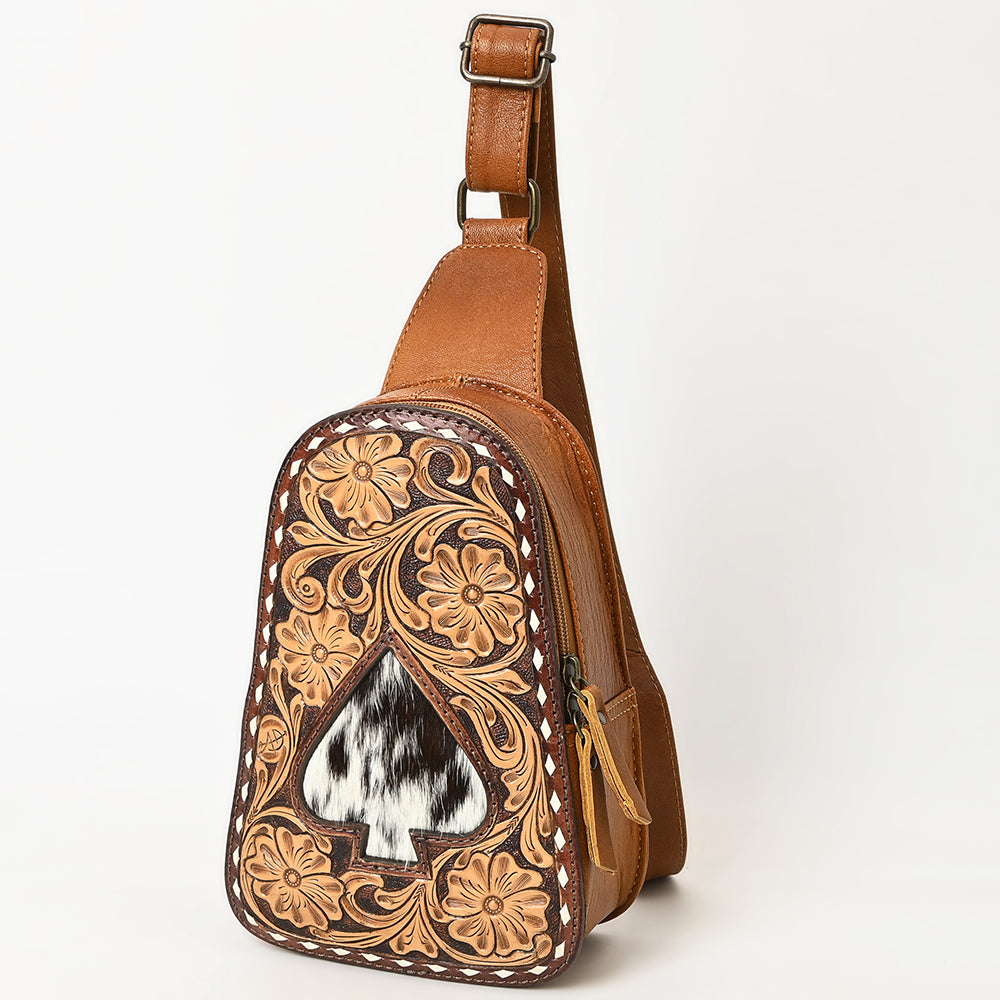 American Darling Sling Hand Tooled Genuine Leather