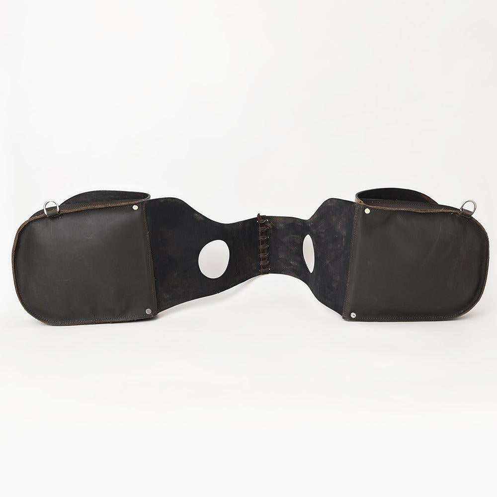 Hilason Western Horse Leather Saddle Bag Heavyduty Traditional Trail Ride