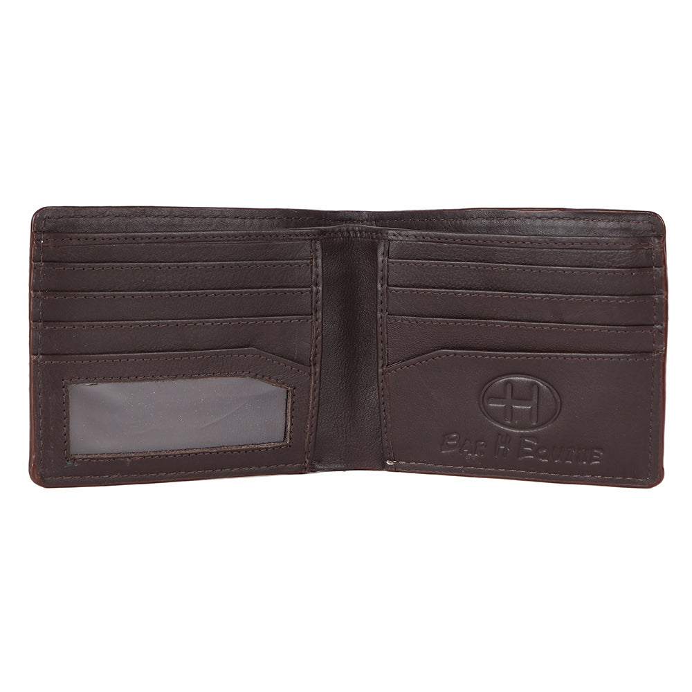 BAR H EQUINE Genuine Leather Rodeo - Bifold & Trifold Wallet For Men Women