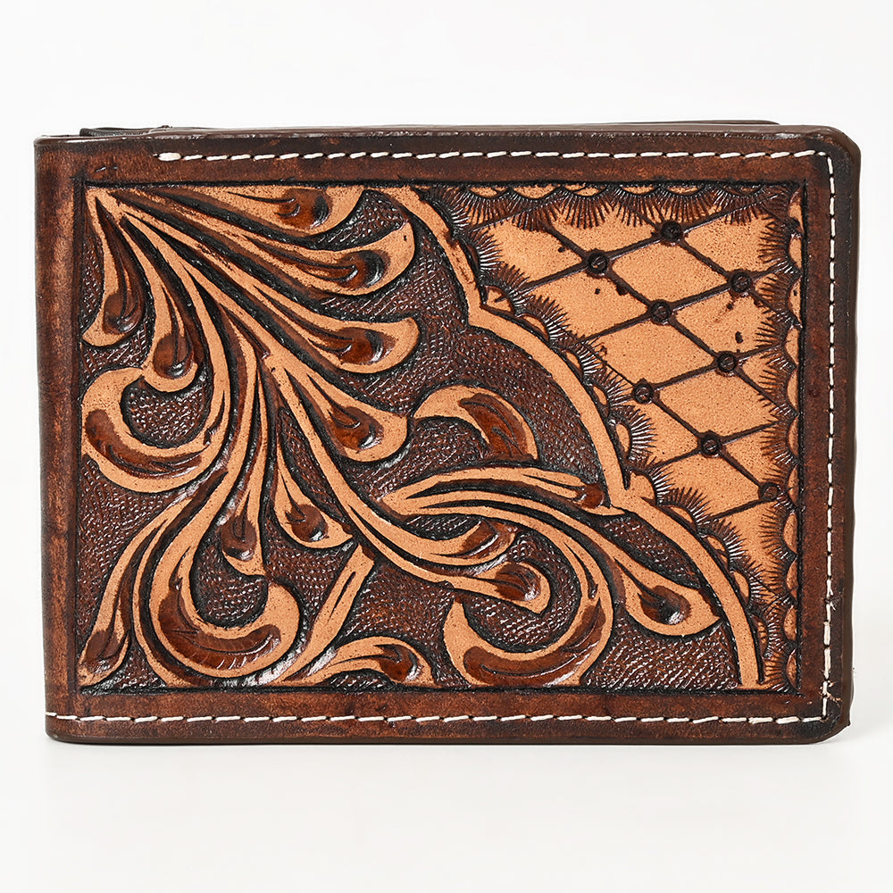 BAR H EQUINE Genuine Leather Rodeo - Bifold & Trifold Wallet For Men Women