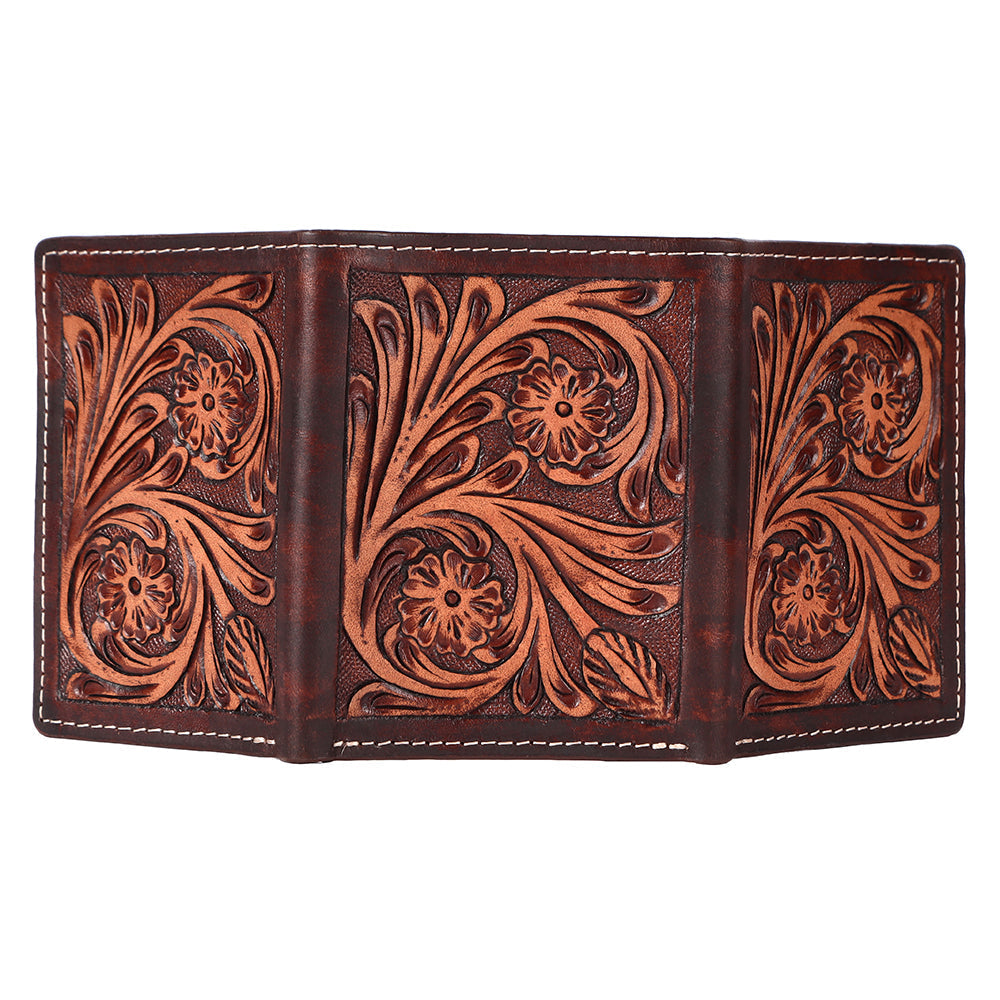 BAR H EQUINE Genuine Leather Rodeo - Bifold & Trifold Wallet For Men Women