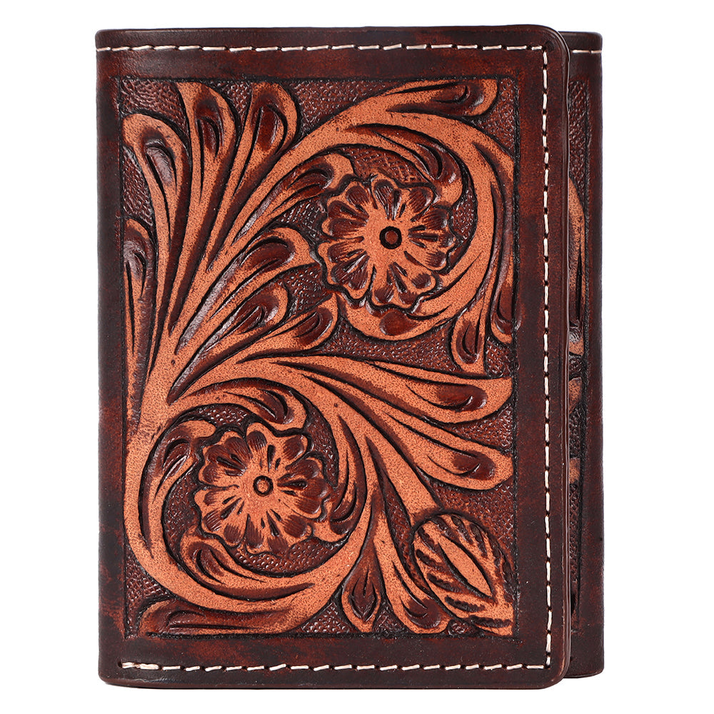 BAR H EQUINE Genuine Leather Rodeo - Bifold & Trifold Wallet For Men Women