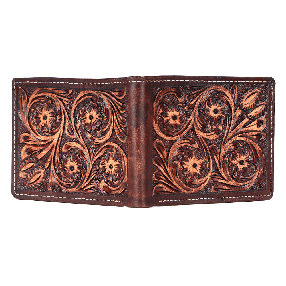 BAR H EQUINE Genuine Leather Rodeo - Bifold & Trifold Wallet For Men Women