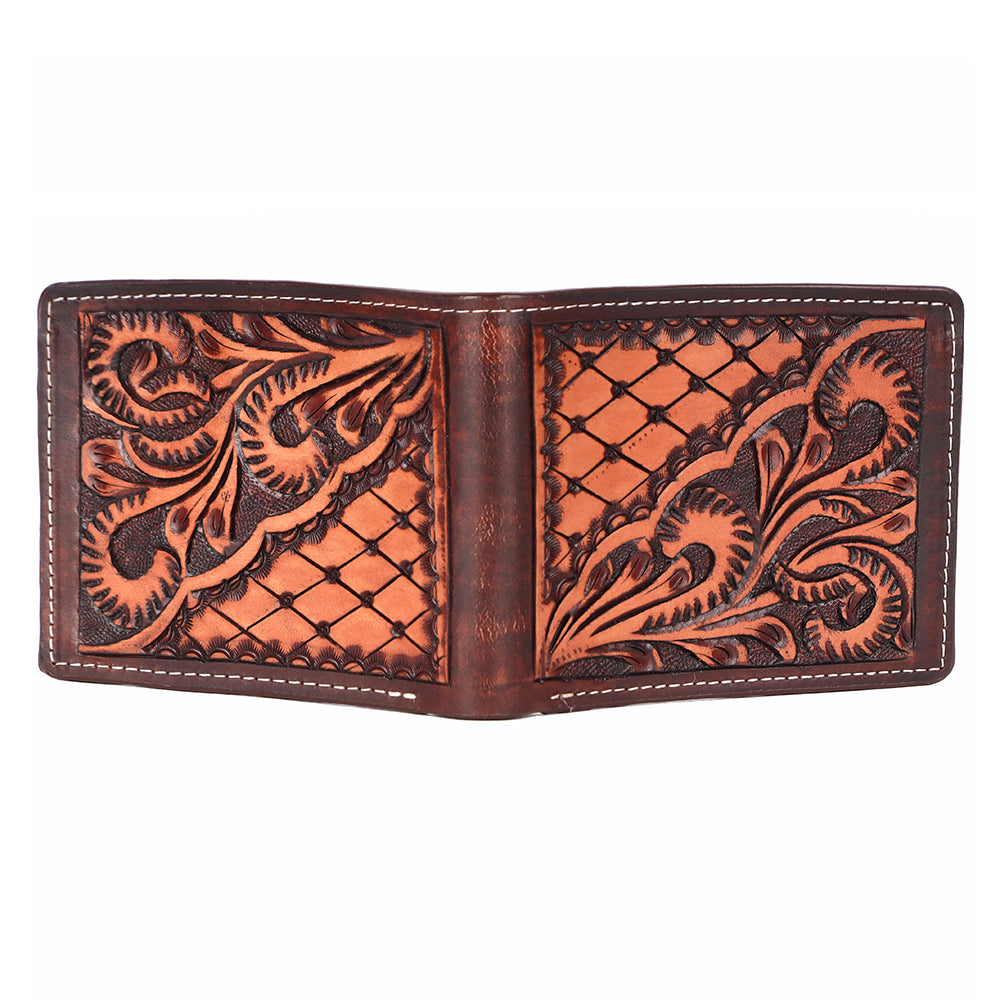 BAR H EQUINE Genuine Leather Rodeo - Bifold & Trifold Wallet For Men Women
