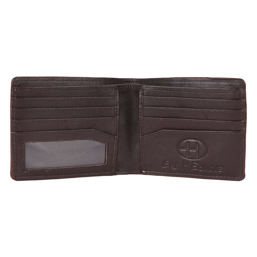 BAR H EQUINE Genuine Leather Rodeo - Bifold & Trifold Wallet For Men Women