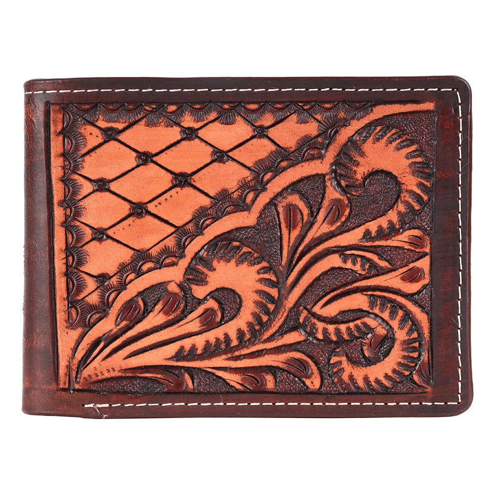 BAR H EQUINE Genuine Leather Rodeo - Bifold & Trifold Wallet For Men Women