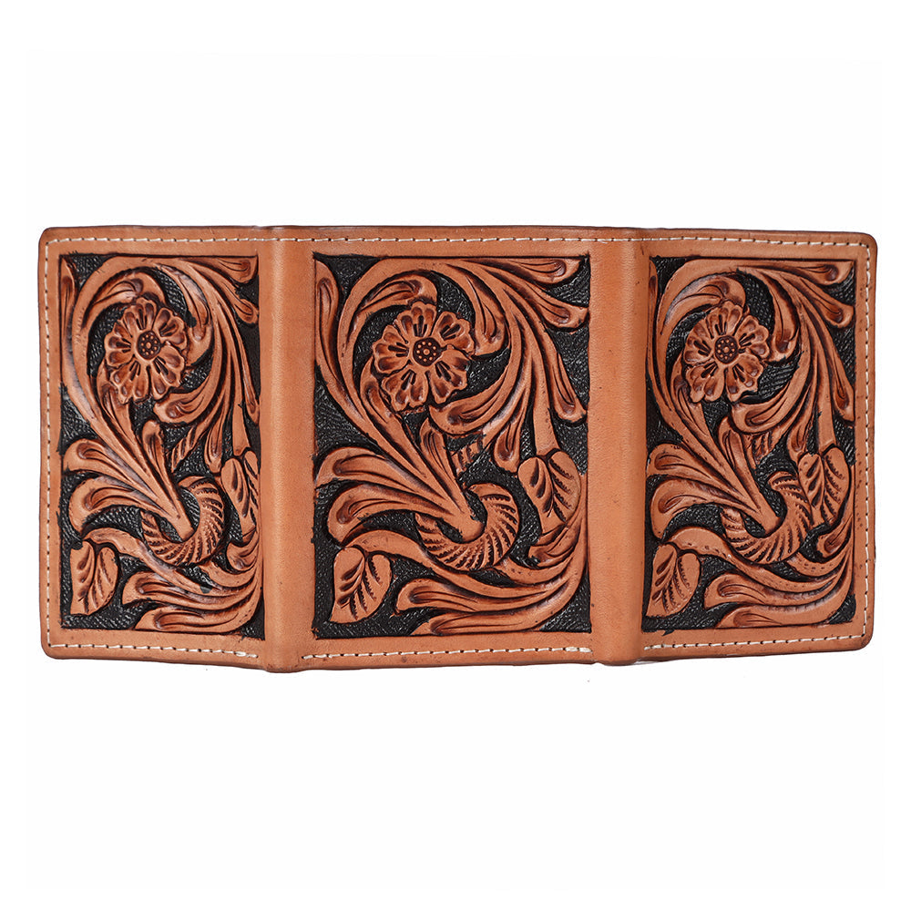 BAR H EQUINE Genuine Leather Rodeo - Bifold & Trifold Wallet For Men Women
