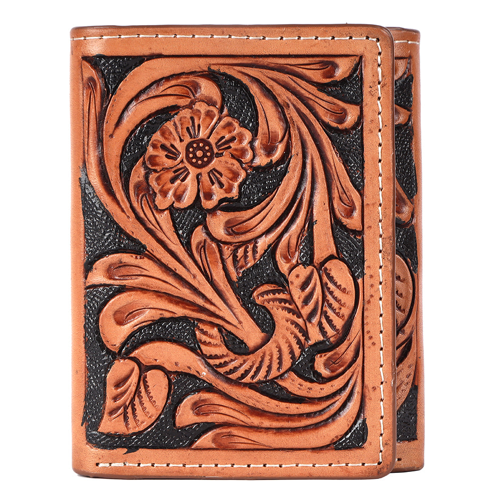 BAR H EQUINE Genuine Leather Rodeo - Bifold & Trifold Wallet For Men Women