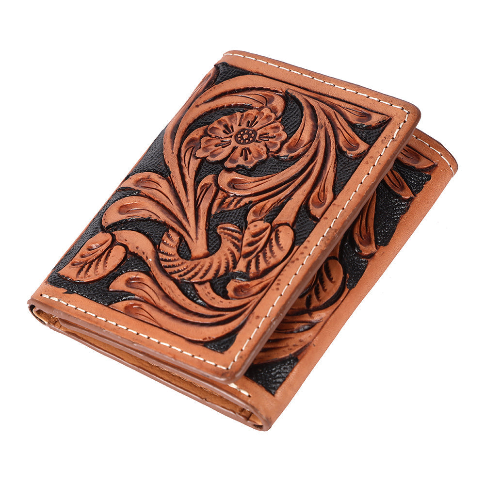 BAR H EQUINE Genuine Leather Rodeo - Bifold & Trifold Wallet For Men Women