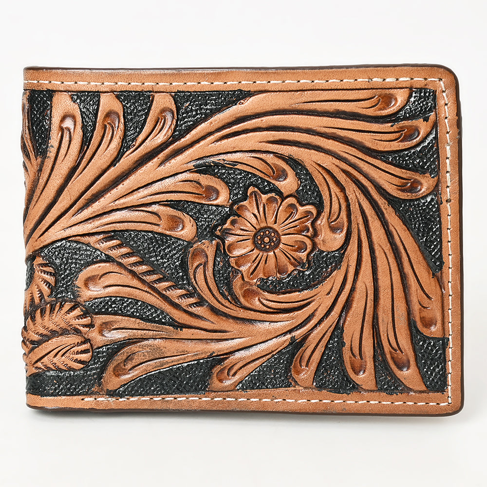 BAR H EQUINE Genuine Leather Rodeo - Bifold & Trifold Wallet For Men Women