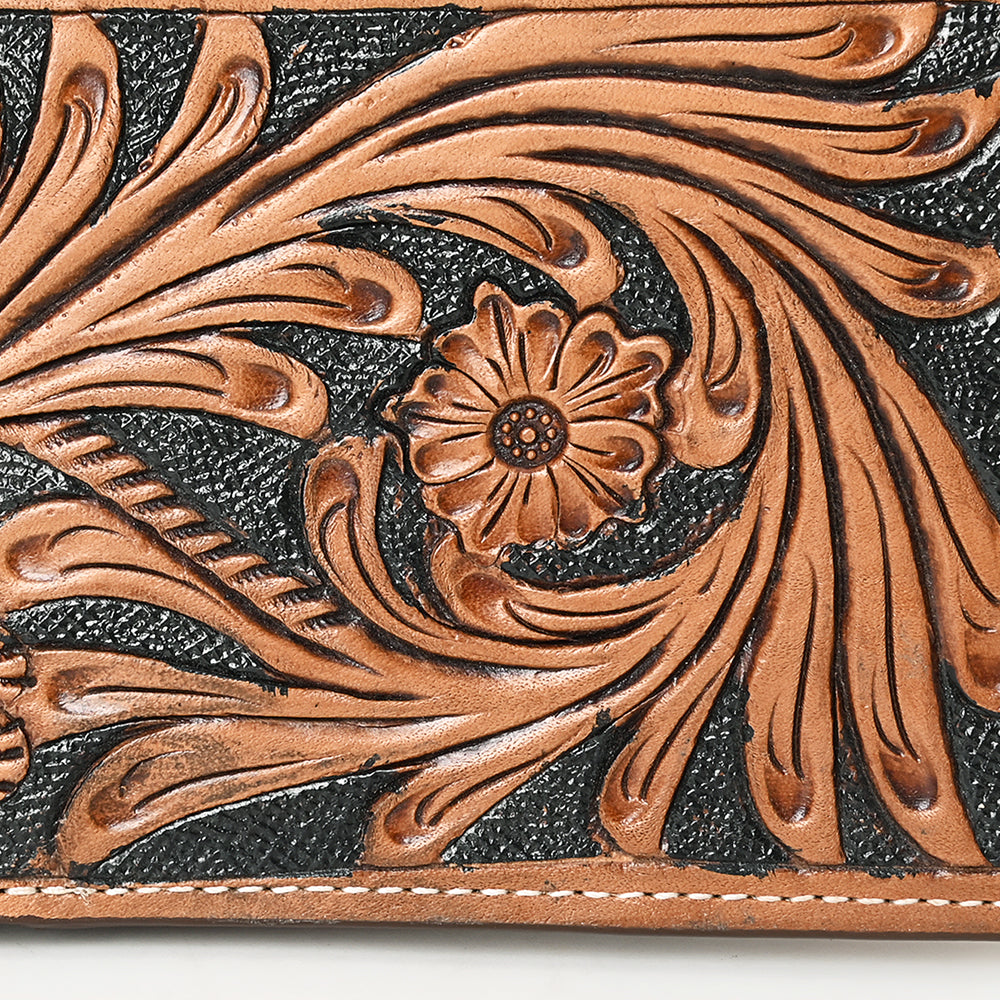 BAR H EQUINE Genuine Leather Rodeo - Bifold & Trifold Wallet For Men Women
