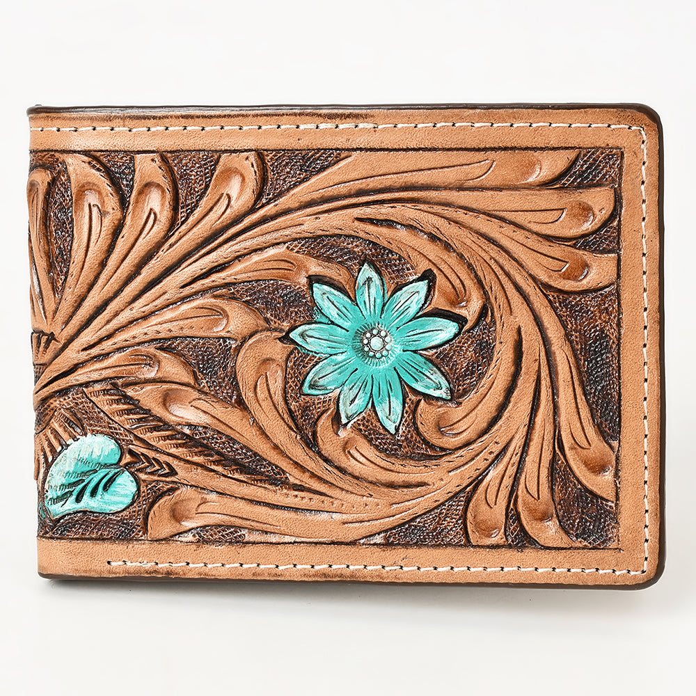BAR H EQUINE Genuine Leather Rodeo - Bifold & Trifold Wallet For Men Women