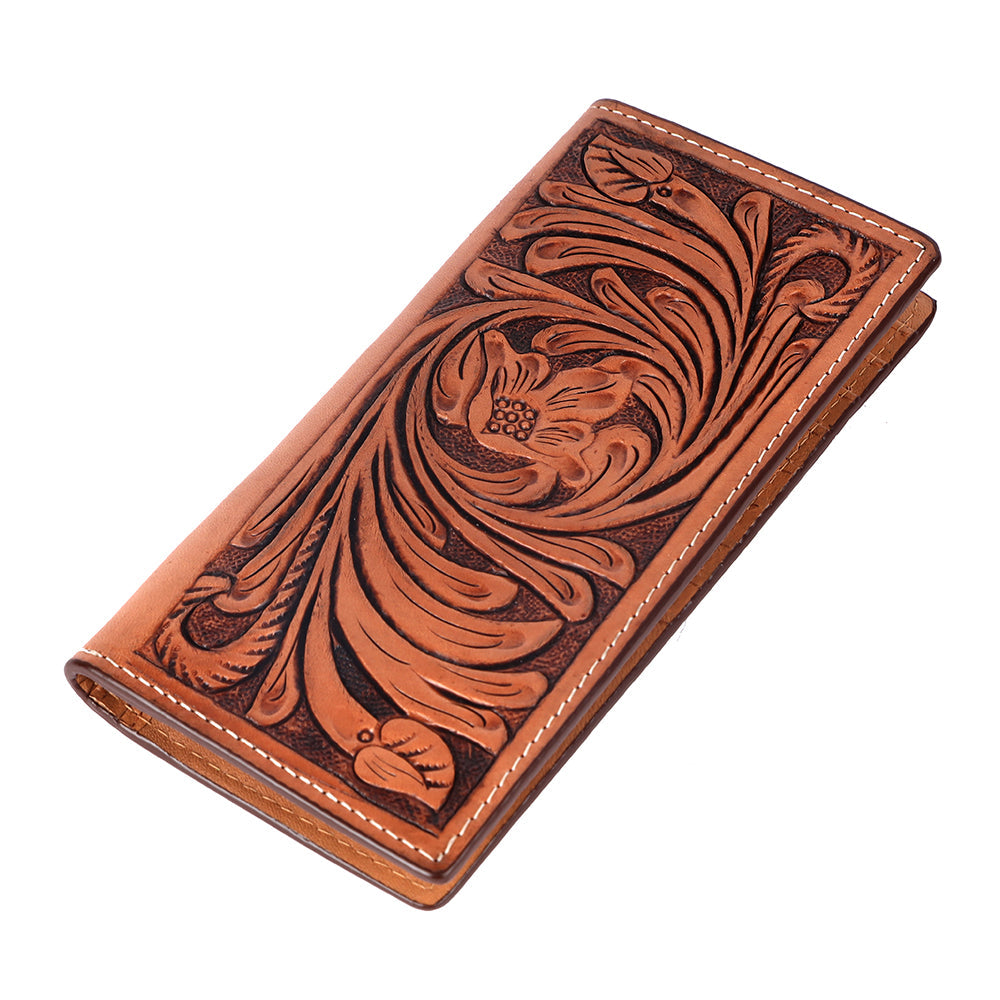 BAR H EQUINE Genuine Leather Rodeo - Bifold & Trifold Wallet For Men Women