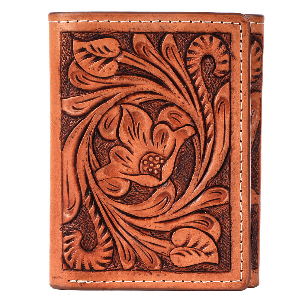 BAR H EQUINE Genuine Leather Rodeo - Bifold & Trifold Wallet For Men Women