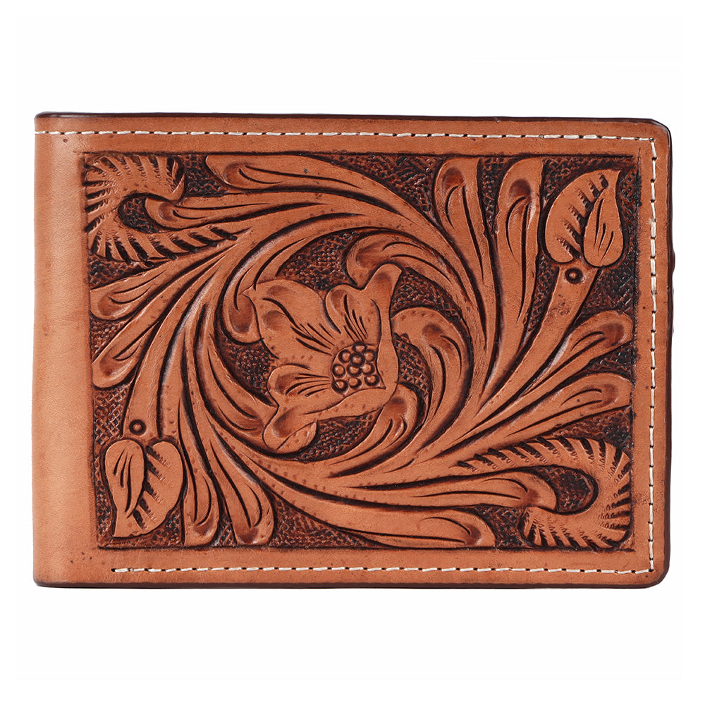 BAR H EQUINE Genuine Leather Rodeo - Bifold & Trifold Wallet For Men Women