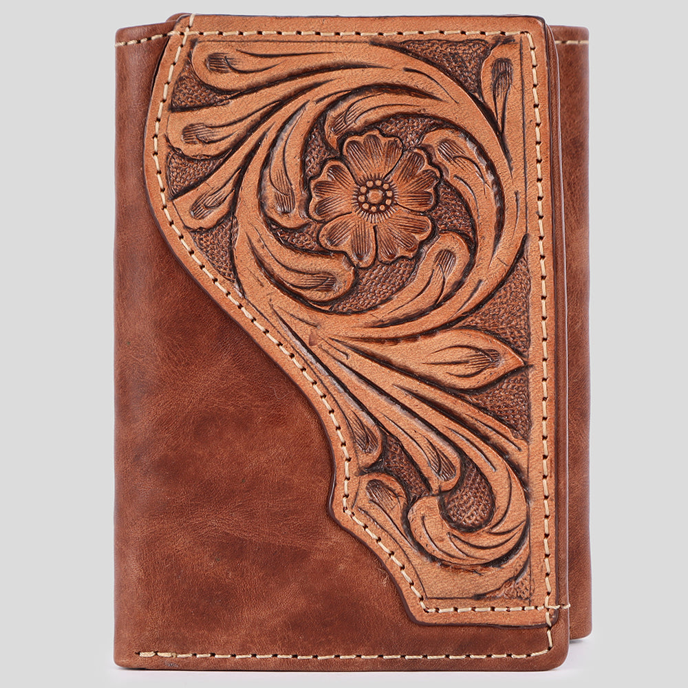 BAR H EQUINE Genuine Leather Rodeo - Bifold & Trifold Wallet For Men Women