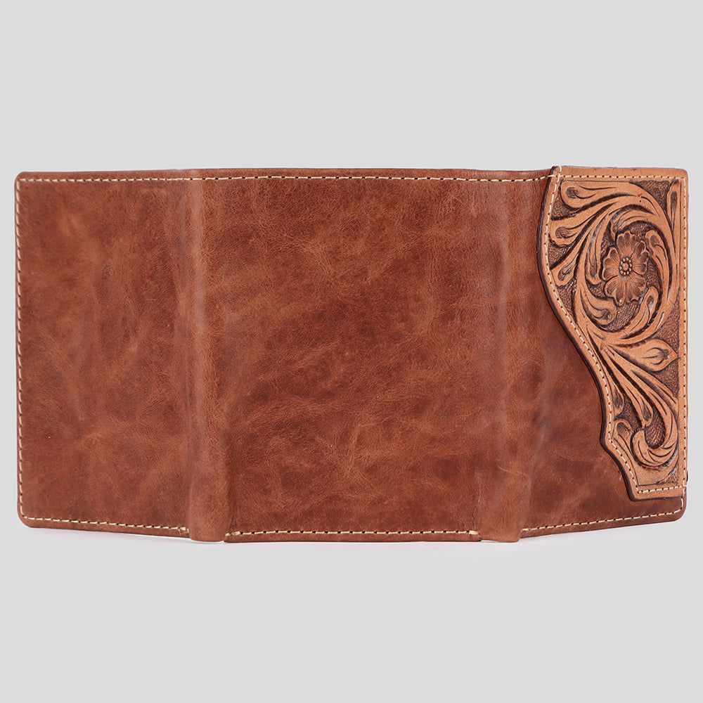 BAR H EQUINE Genuine Leather Rodeo - Bifold & Trifold Wallet For Men Women