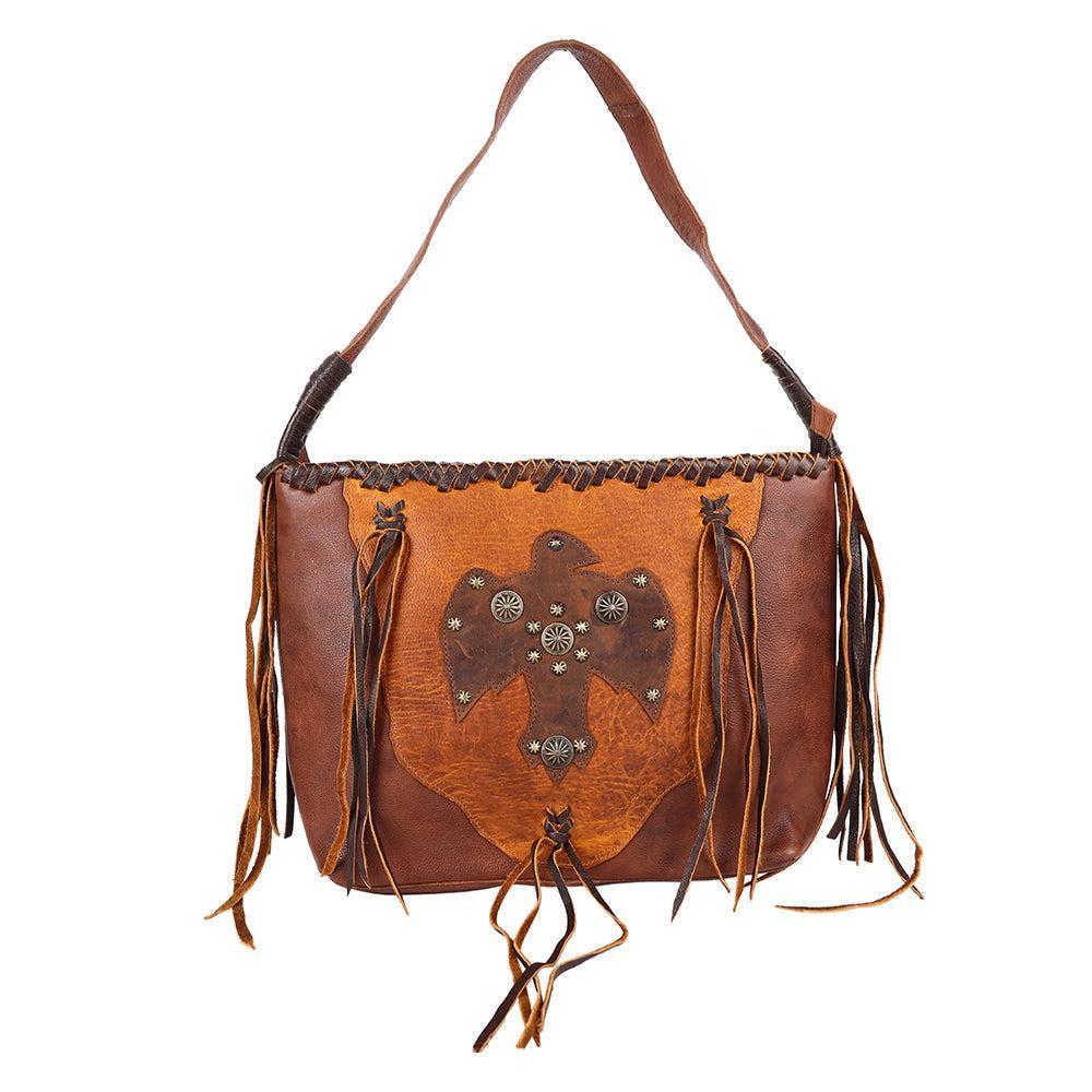 American Darling Hand-Tooled Genuine Leather Bag