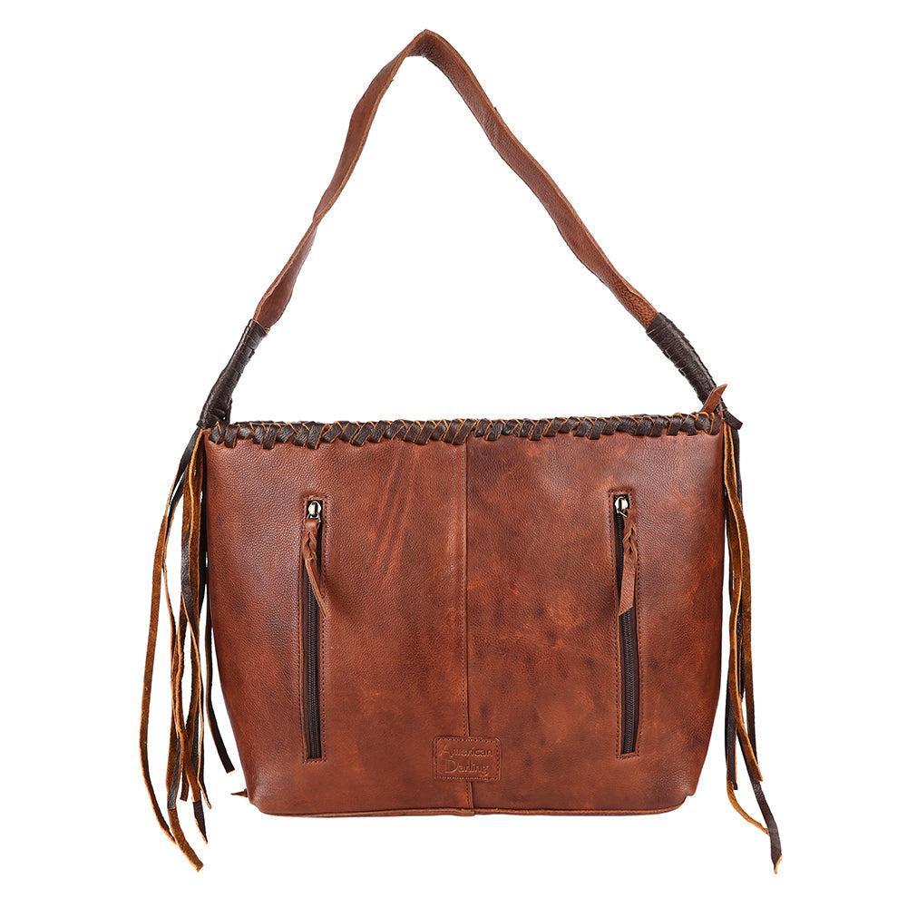 American Darling Hand-Tooled Genuine Leather Bag