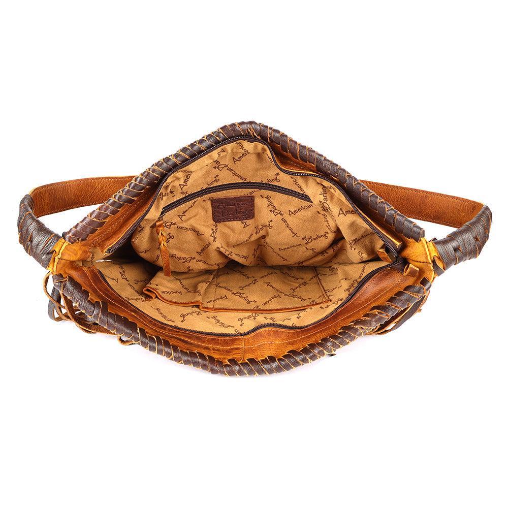 American Darling Hand-Tooled Genuine Leather Bag