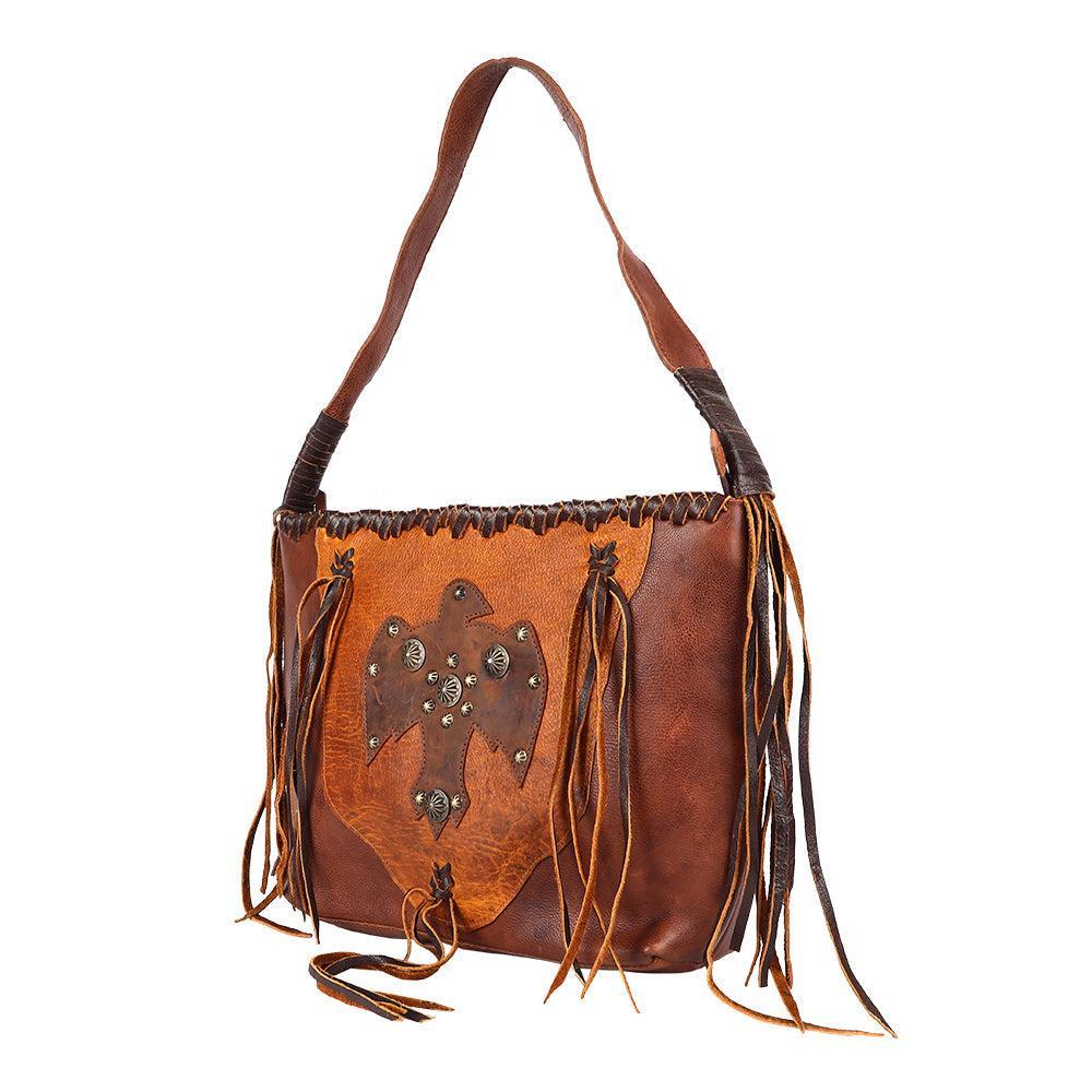 American Darling Hand-Tooled Genuine Leather Bag