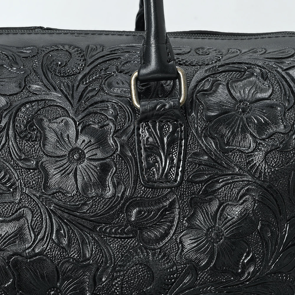 American Darling Duffel Hand Tooled Genuine Leather