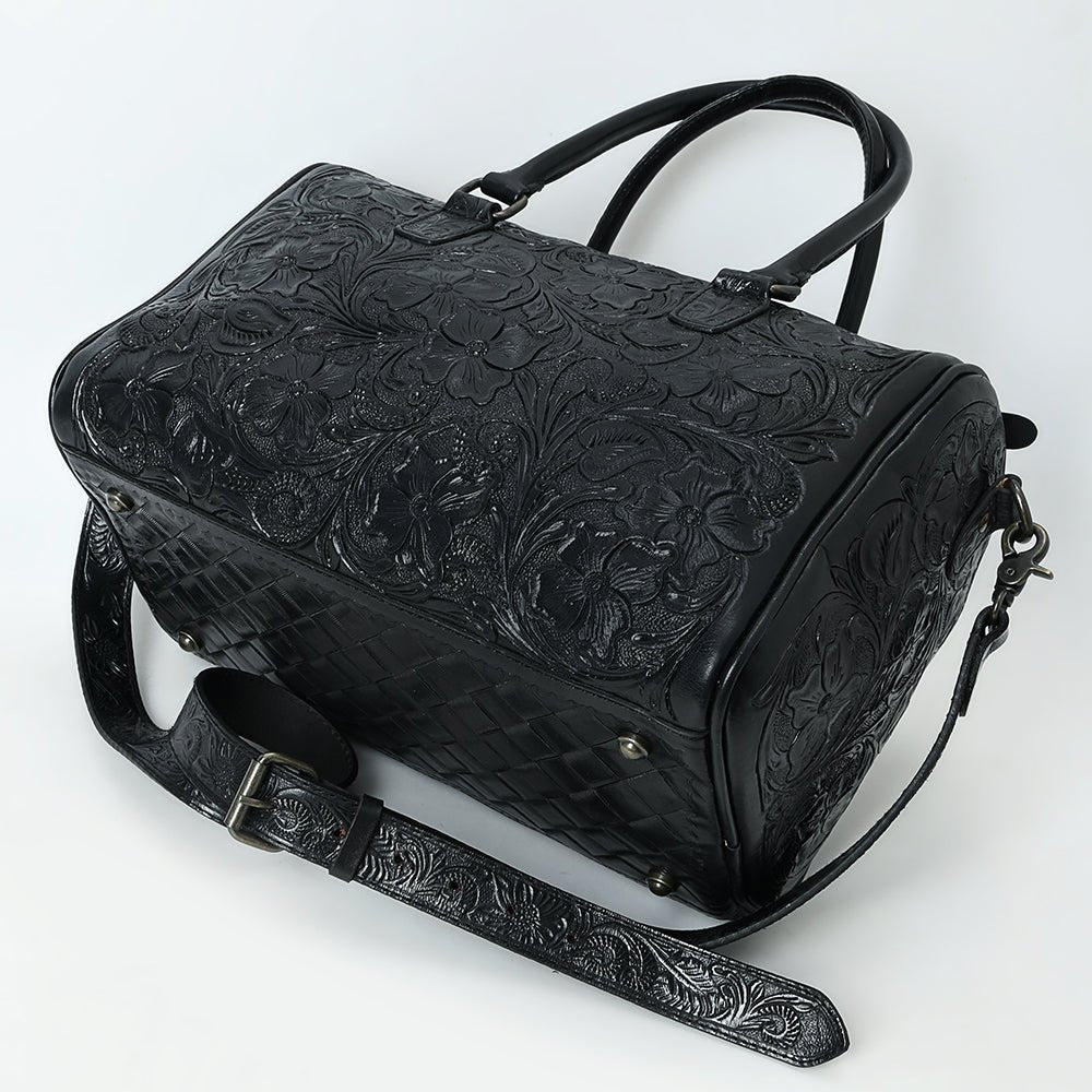 American Darling Duffel Hand Tooled Genuine Leather