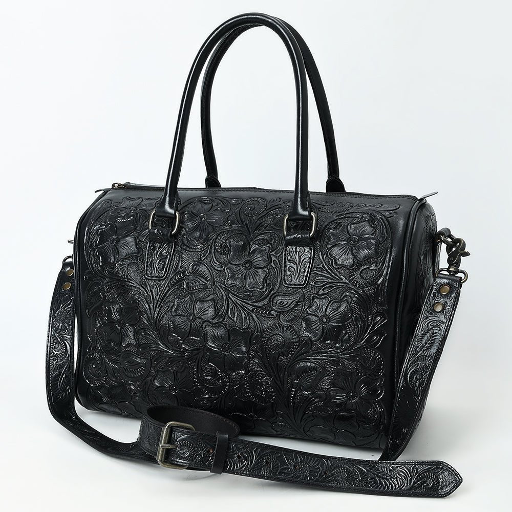 American Darling Duffel Hand Tooled Genuine Leather