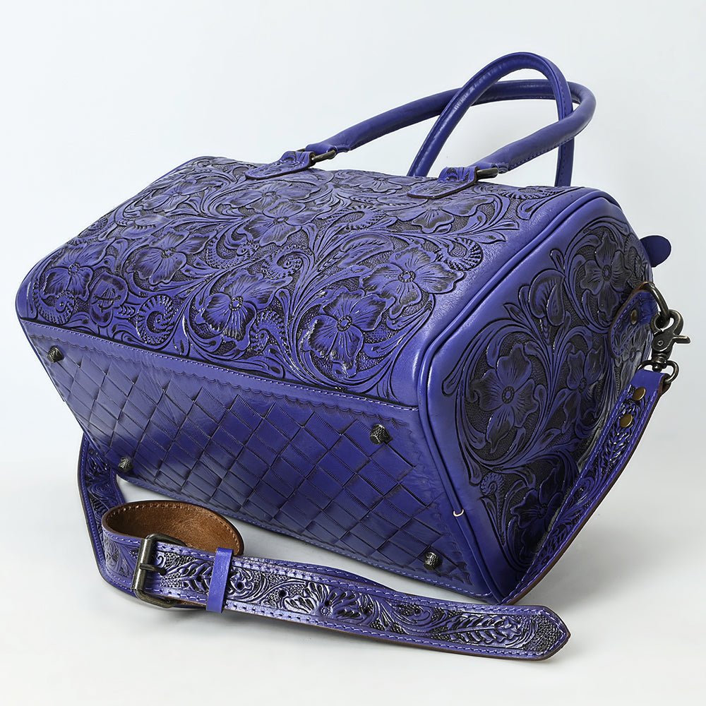 American Darling Duffel Hand Tooled Genuine Leather