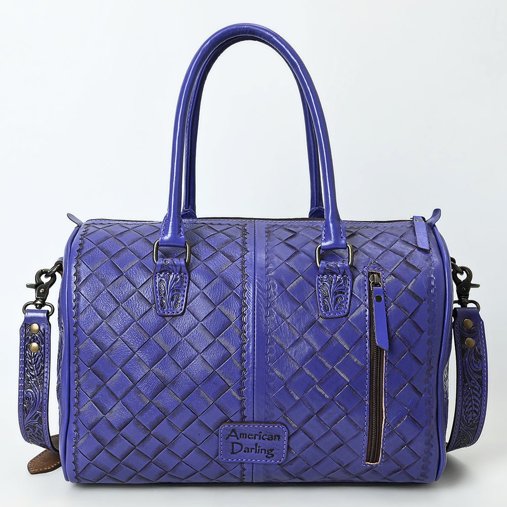 American Darling Duffel Hand Tooled Genuine Leather