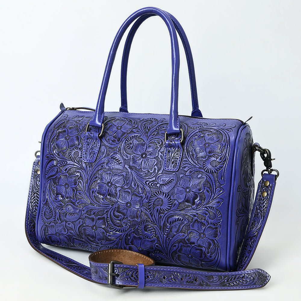 American Darling Duffel Hand Tooled Genuine Leather