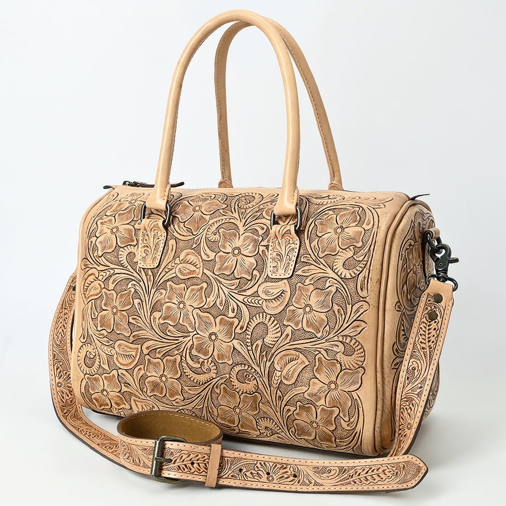 American Darling Duffel Hand Tooled Genuine Leather