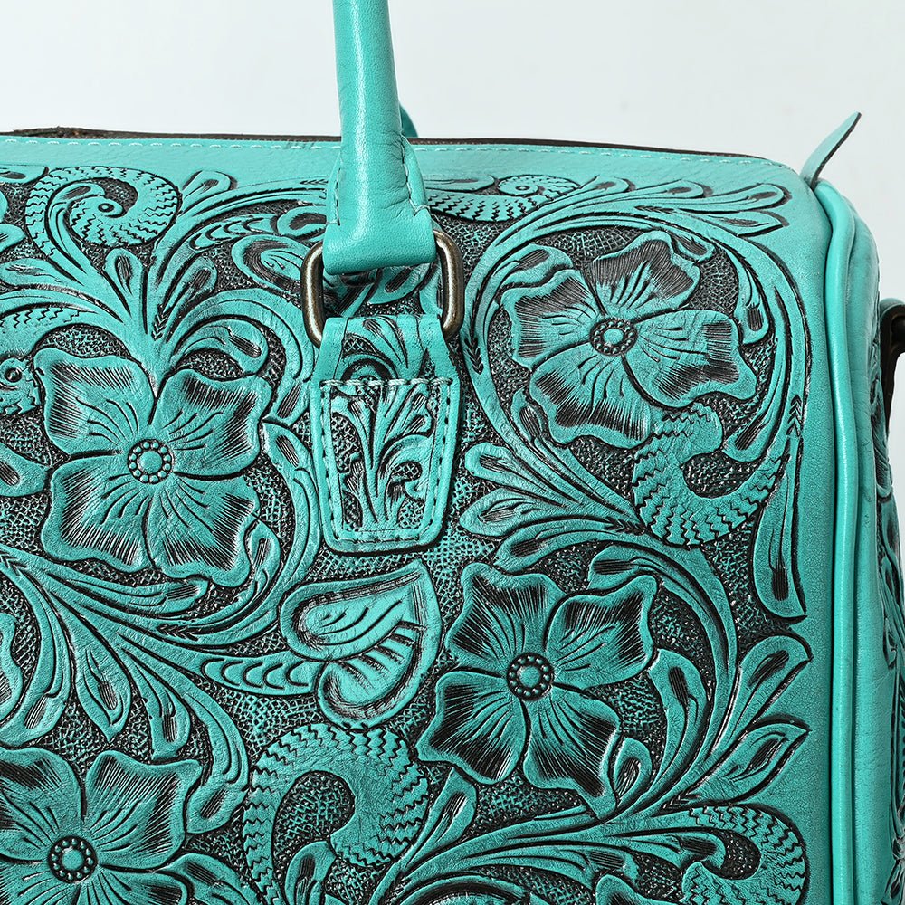 American Darling Duffel Hand Tooled Genuine Leather