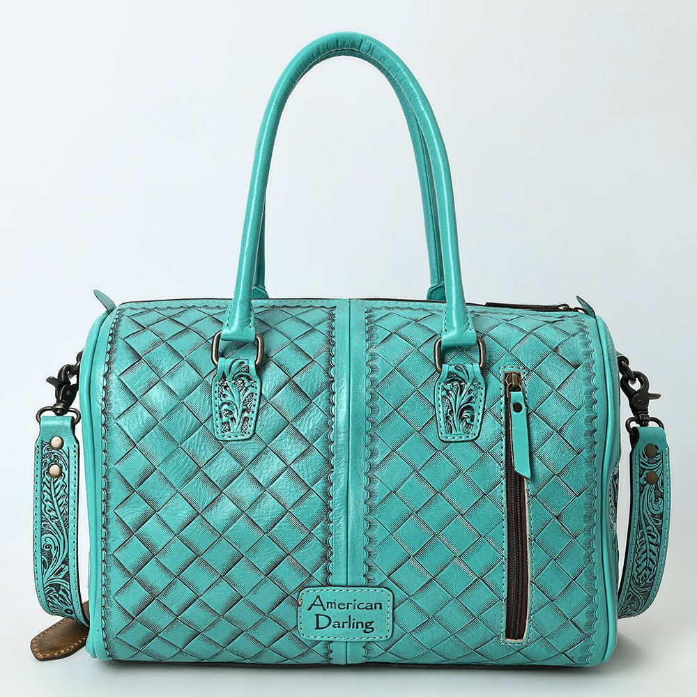 American Darling Duffel Hand Tooled Genuine Leather
