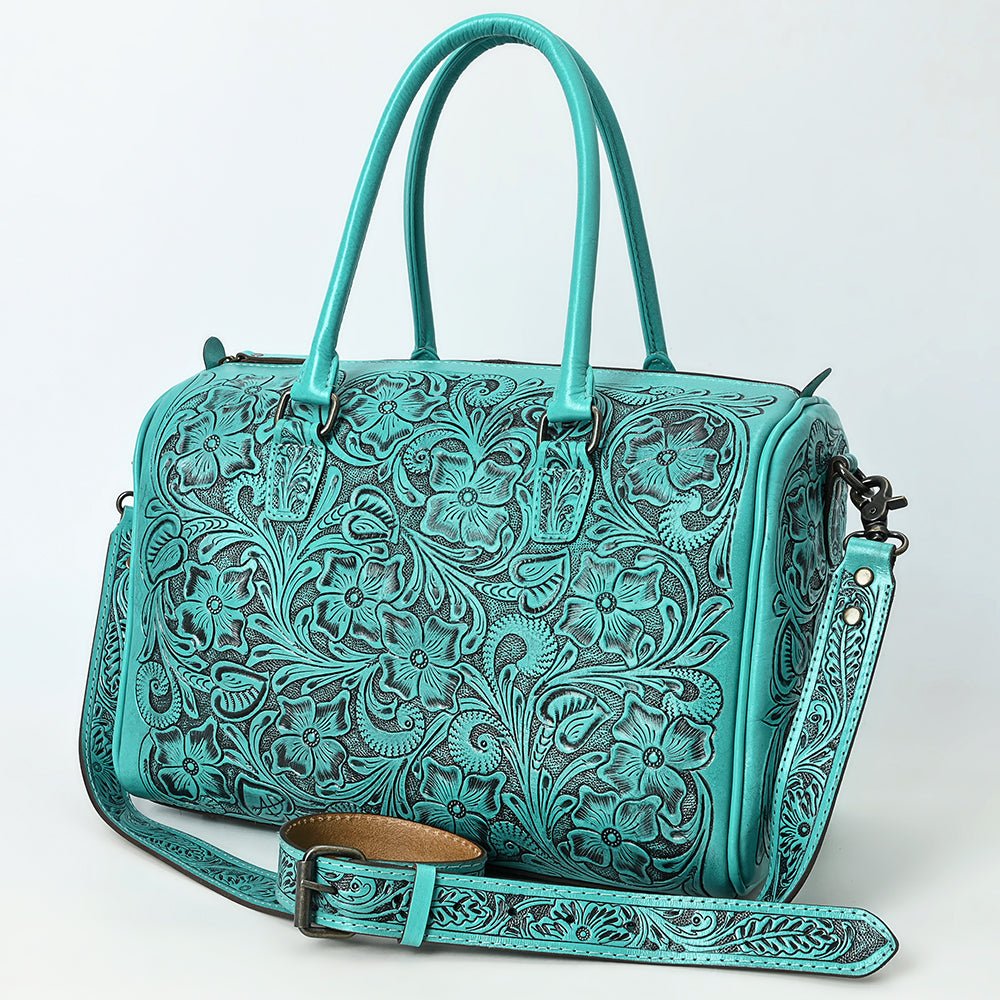 American Darling Duffel Hand Tooled Genuine Leather