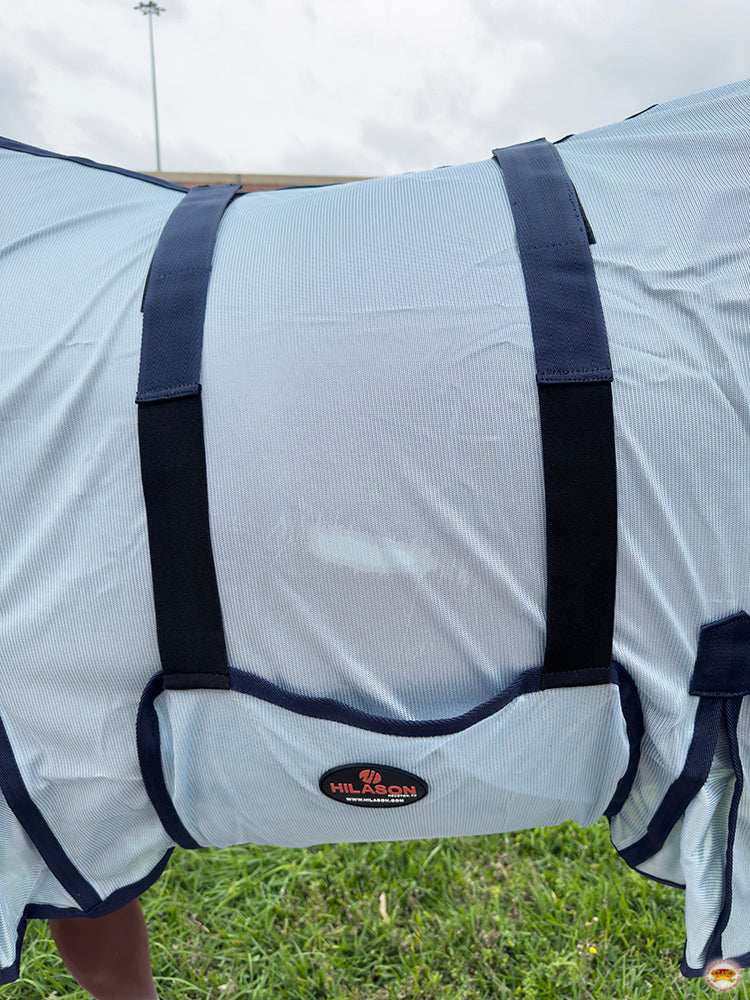 HILASON Horse Fly Sheet - Summer Spring UV Protection Mesh Bug Mosquito FlySheet for Horses | Fly-Sheet
