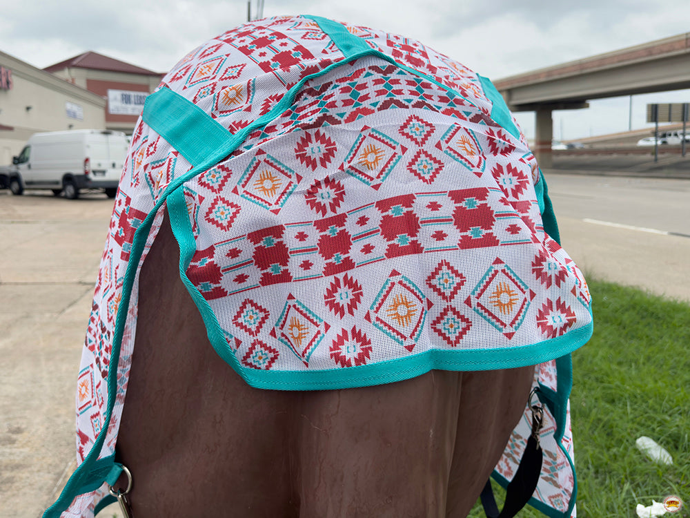 HILASON Horse Fly Sheet - Summer Spring UV Protection Mesh Bug Mosquito FlySheet for Horses | Fly-Sheet