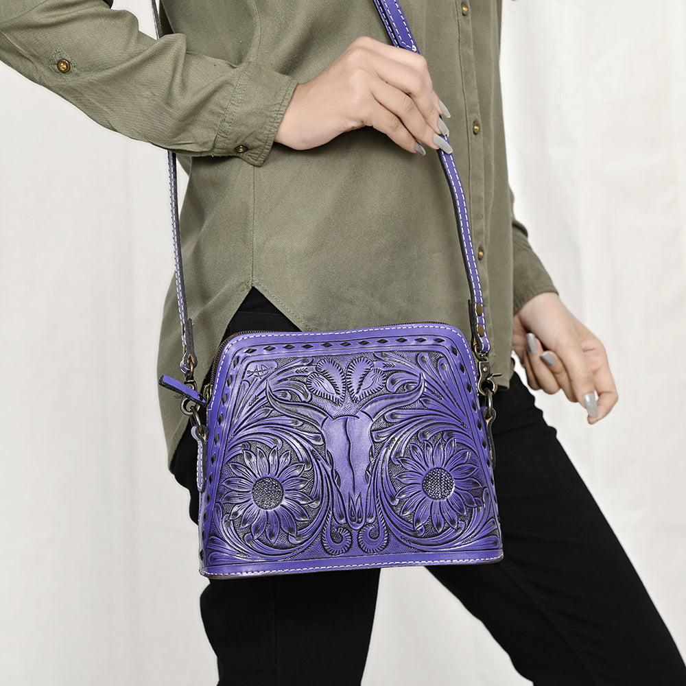 American Darling Hand Tooled Genuine Leather