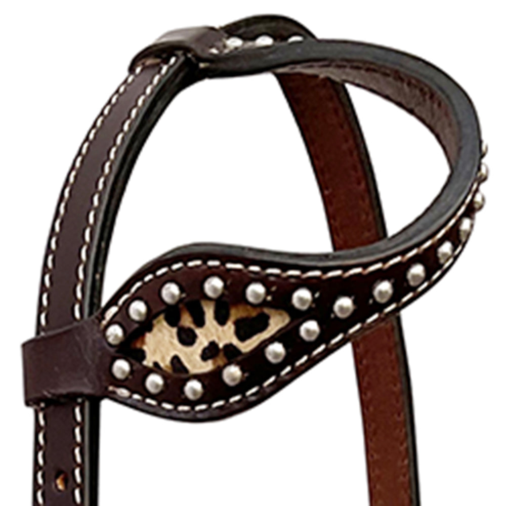 Bar H Equine Horse Genuine Leather Floral Carved Tack Set Brown