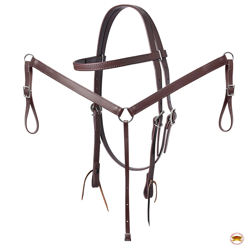 Hilason Flex-Tree Western Barrel & Trail Saddle with Biothane Tack